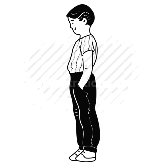 standing, hands in pockets, pockets, child, boy, male